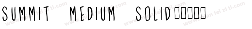 Summit Medium Solid字体转换